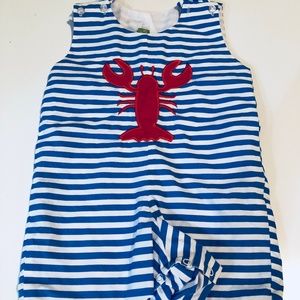 EUC Boys 12 Month Applique Shortall One Piece